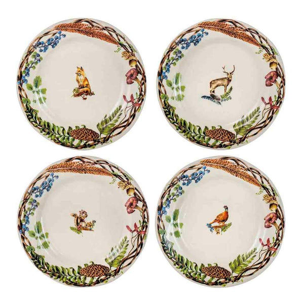 Forest Walk - Dessert/Salad Plate Assorted (Set of 4) * Last Pieces *