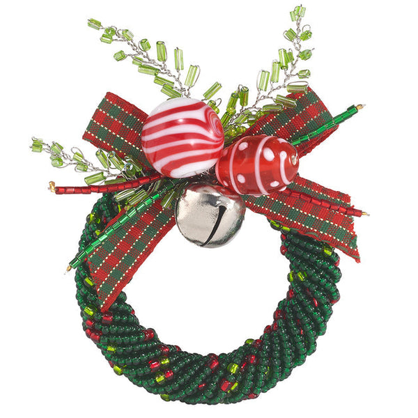 Jingle Bells - Forest Beads Napkin Rings (Set of 12)