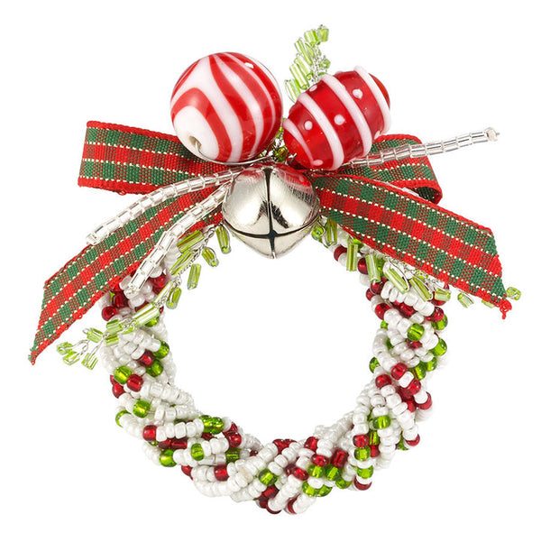 Jingle Bells - Beads Napkin Rings (Set of 8)