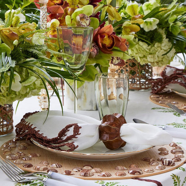 Cabochon - Natural & Brown Placemat (Set of 2)