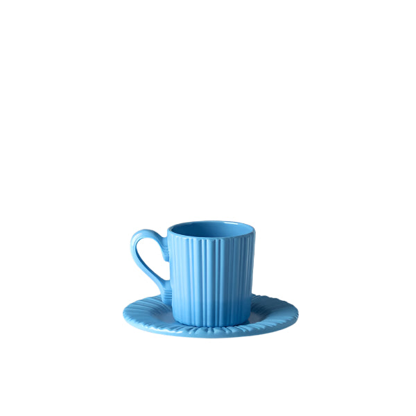 Lucilla - Espresso Cup & Saucer Turquoise (Set of 2)