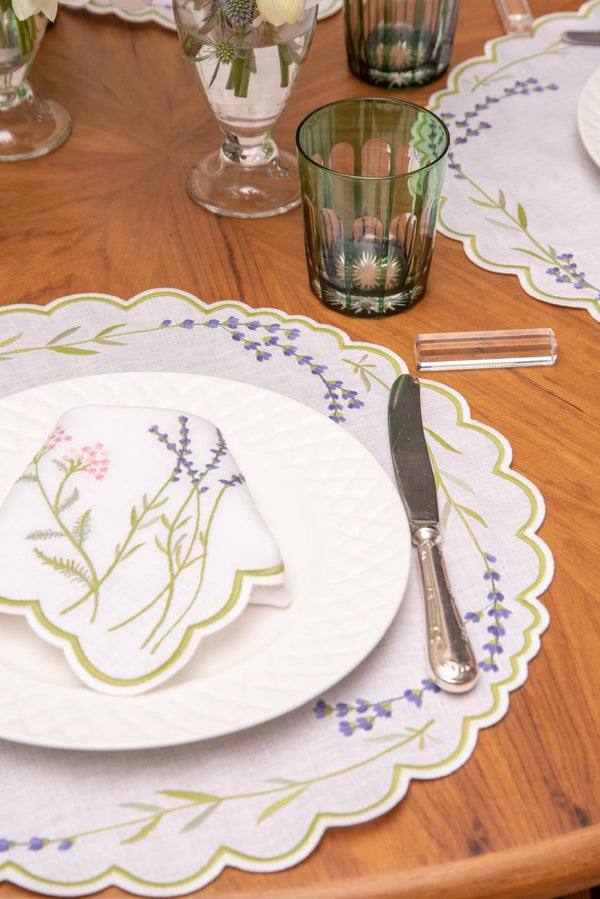 Lavender - Garden Linen Napkin & Placemat Pink