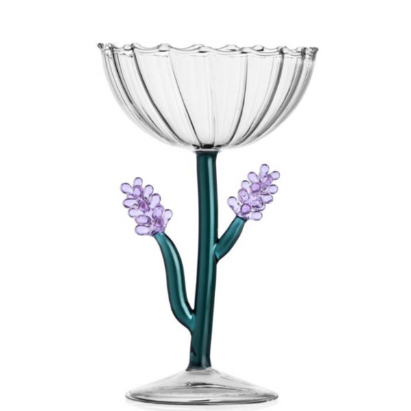 Botanica - Optical Champagne Bowl Lavender