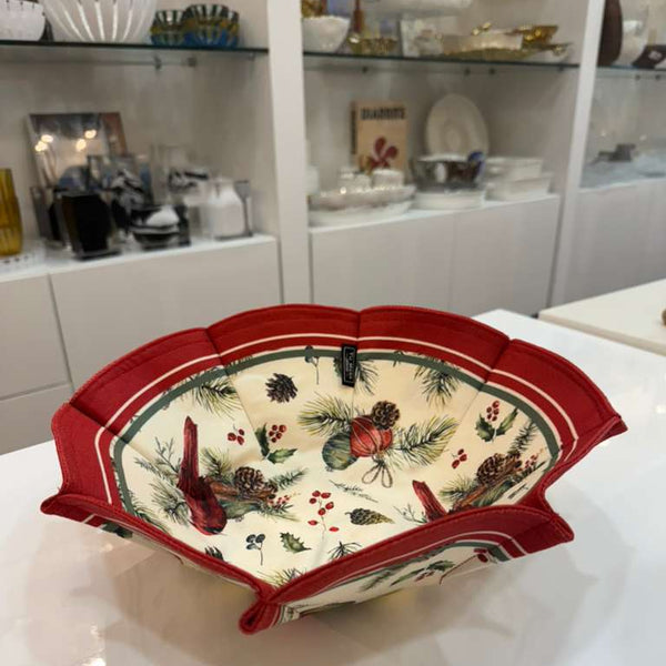 Christmas - N128 Bread Basket Cardinal Bird