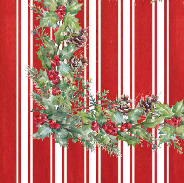 Christmas - N71 Tablecloth Red Pinecone 106"x60"