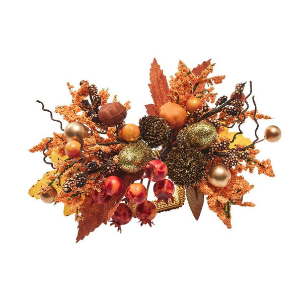 Fall Frolic - Brown & Orange Napkin Ring (Set of 4)