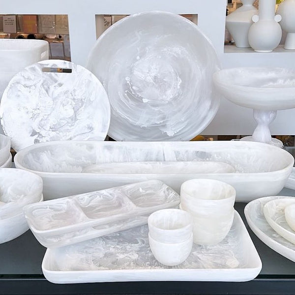 Classical - Ice Bucket White Swirl