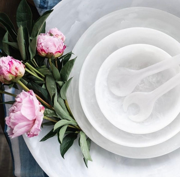 Everyday Small Bowl - White Swirl (Set of 2)