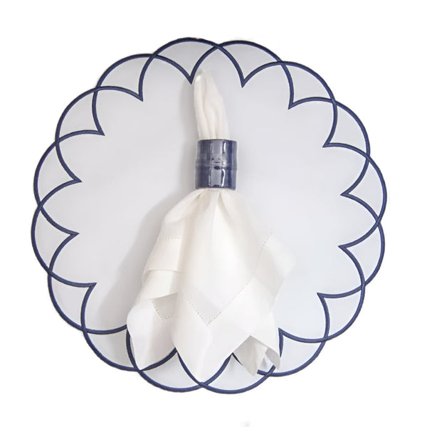 Arc - Impermeable Navy Placemats (Set of 4)