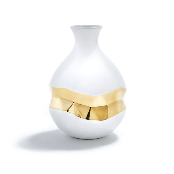 Talianna - Oro Bud Vase White