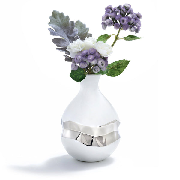 Talianna - Oro Bud Vase White