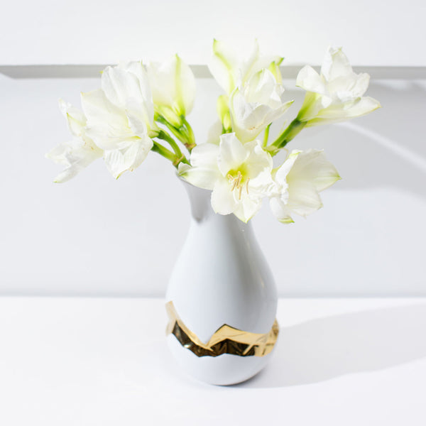 Talianna - Oro Vase White
