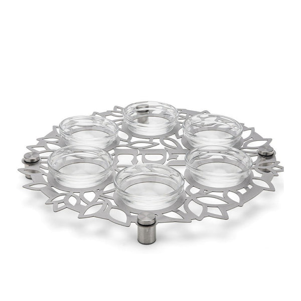 Seder Plate - Mandala & Leaves