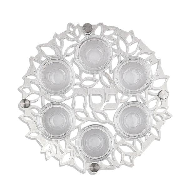 Seder Plate - Mandala & Leaves