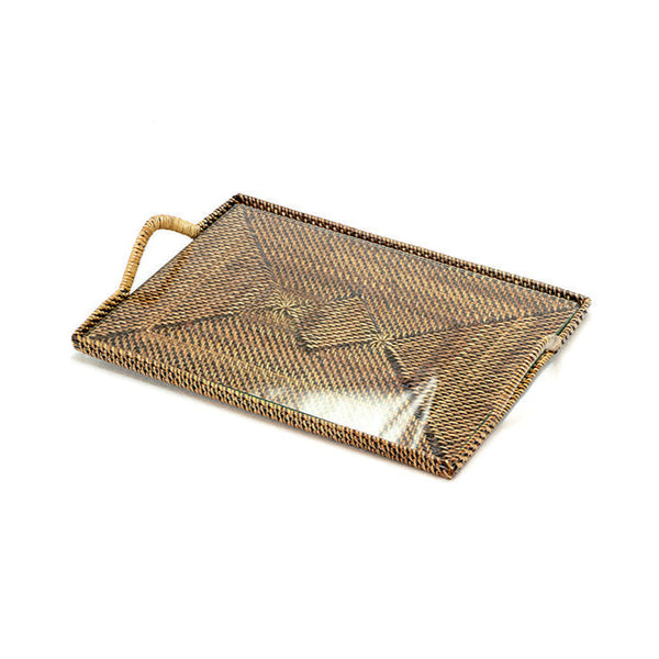 Rectangular Serving Cheese Tray with Glass Small