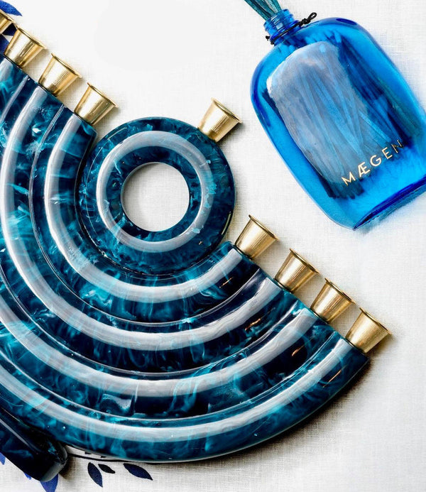 Menorah Hanoukiah - Navy