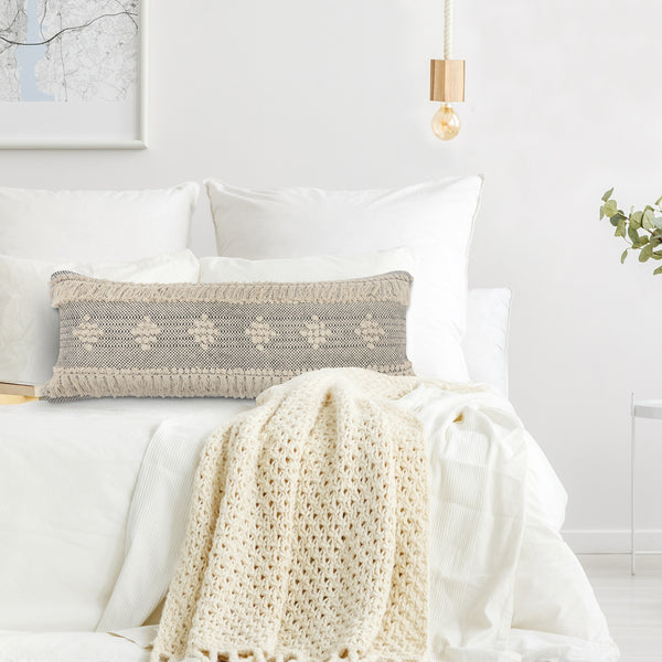 Diamond Over Tufted Throw Pillow Rectangle
