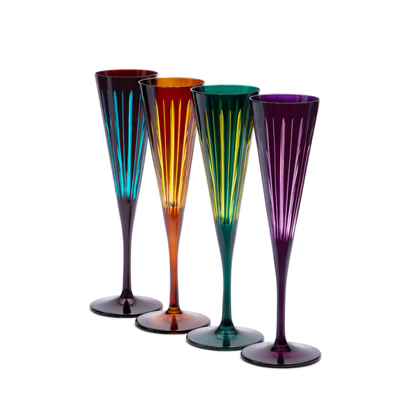 Prism - Champagne Flutes Assorted (Set of 4)