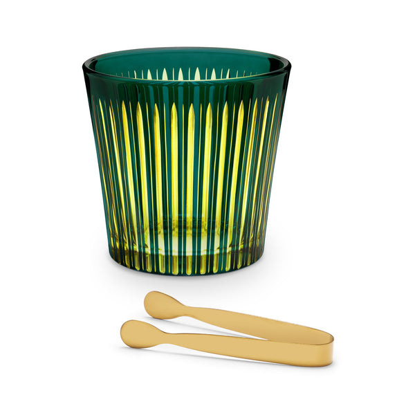 Prism - Ice Bucket & Tongs Green