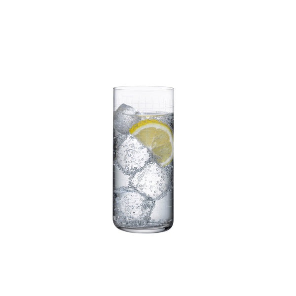 Finesse - Grid Long Drink Glasses (Set of 8)