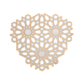 Domo - Trivets Ochre White / Silver (Set of 2)
