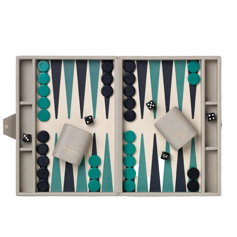 Reverra - Backgammon Grey / Green