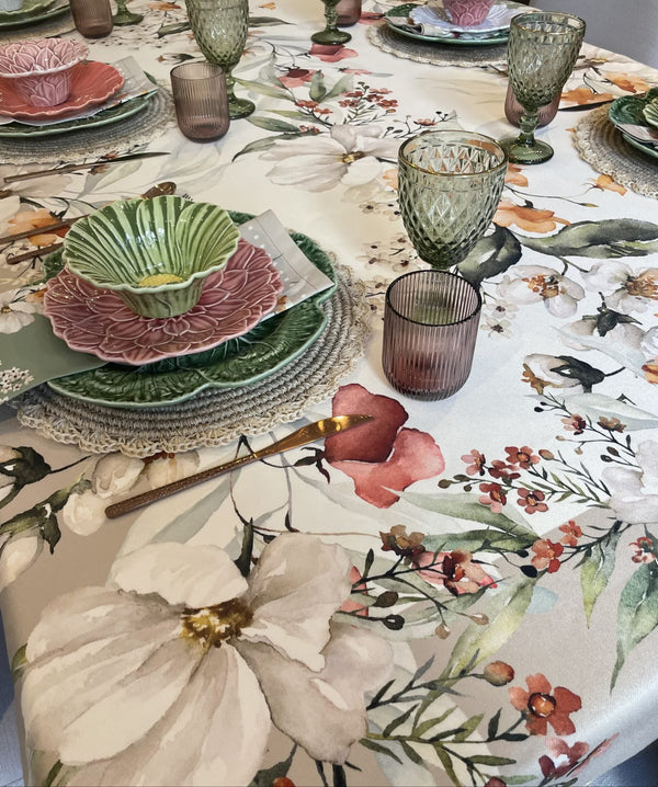 Flower - F378 Tablecloth 138"x60"