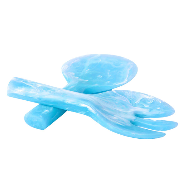Short Handle - Servers Aqua Swirl (Set of 2)