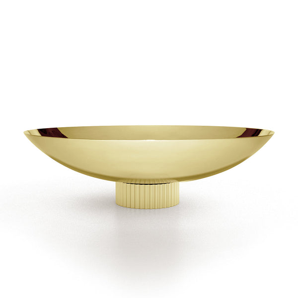 Striations - Gold Fruit Bowl