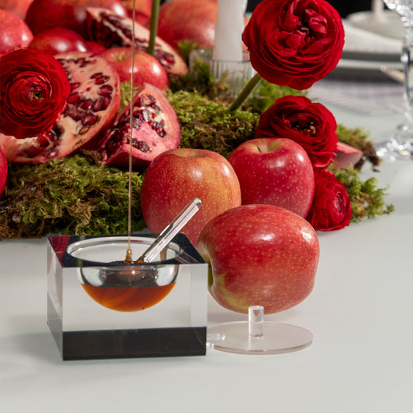 Acrylic Honey & Salt Dish Black