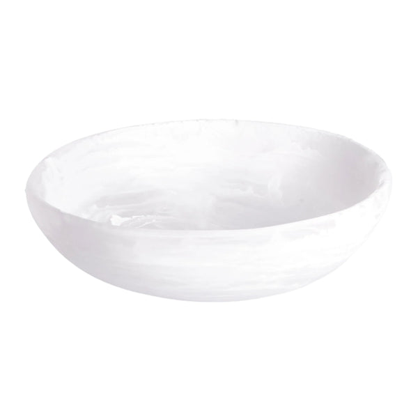 Signature - Round Bowl Large White Swirl