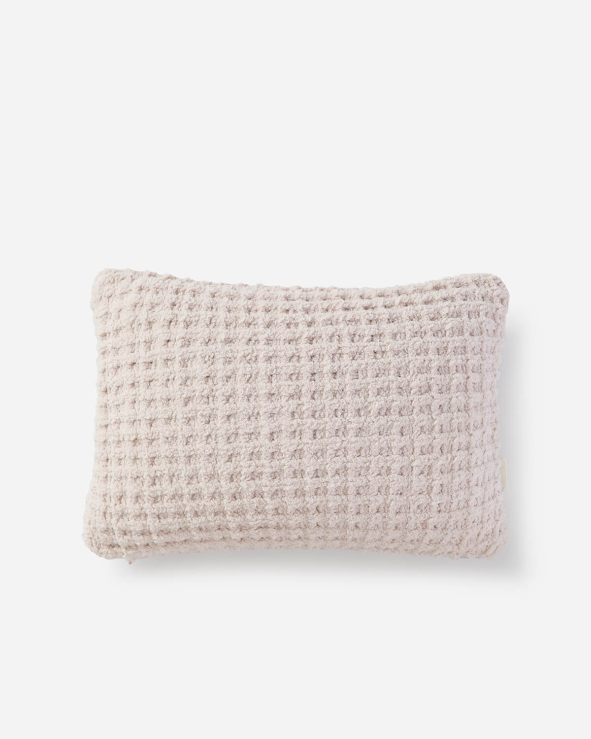 Snug Small Waffle Pillow Blush
