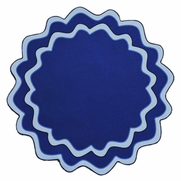Die Cuts - Round Placemats Navy (Set of 4)
