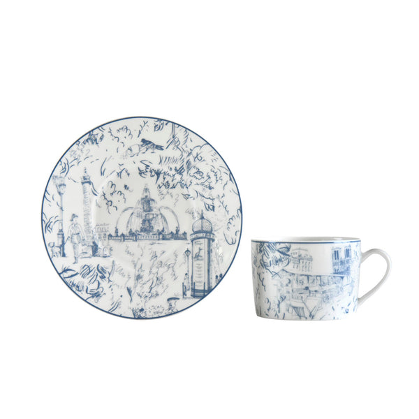 Tout Paris -  Tea Cup and Saucer