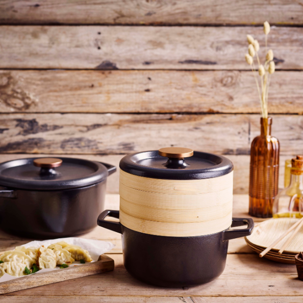 Nori - Cast Iron Cocotte with Steamer