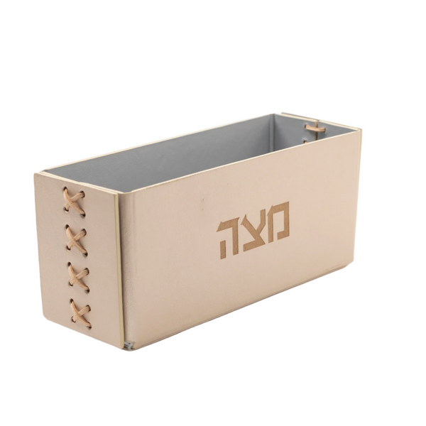 Vegan Leather - Matzah Holder - Champagne