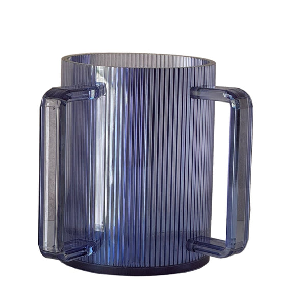 Netilat Yadayim Cup - Denim Ribbed Acrylic