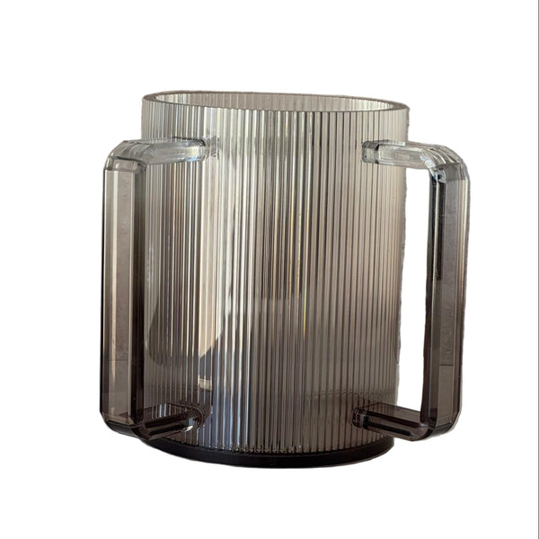 Netilat Yadayim Cup - Griege Ribbed Acrylic