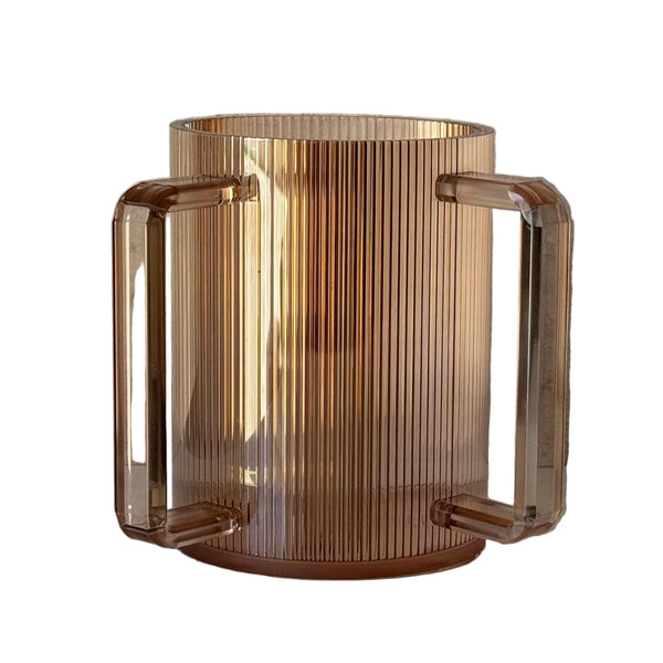 Netilat Yadayim Cup - Champagne Ribbed Acrylic