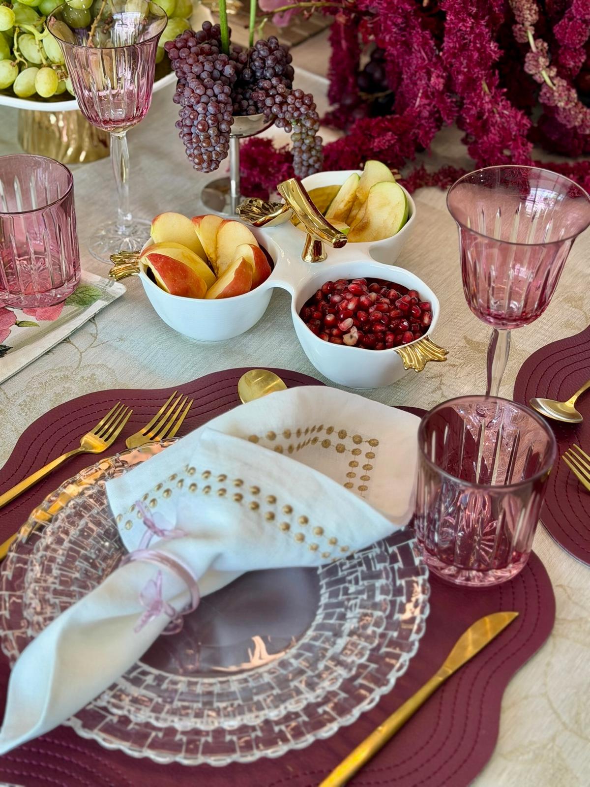 RH | Pomegranate Bloom Table Setting