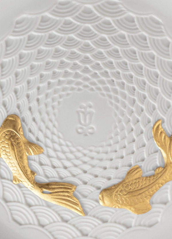 Koi - Golden Luster Plate