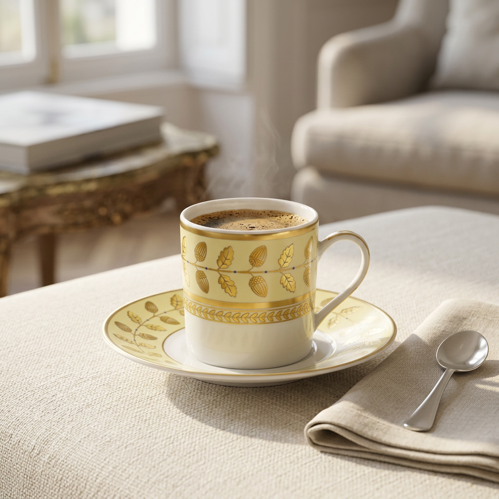 Ambientada Constance Jaune Espresso Cup & Saucer