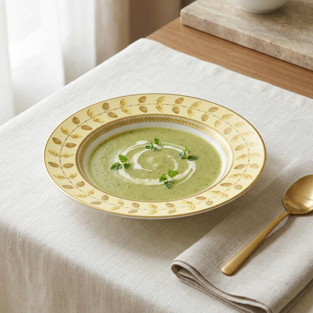 Ambientada Constance Jaune Rim Soup Plate