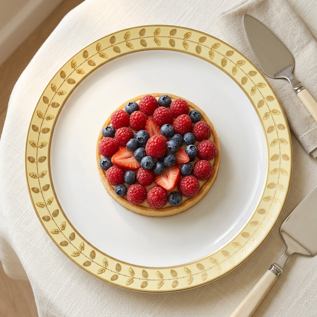 Ambientada Constance Jaune Round Tart Platter