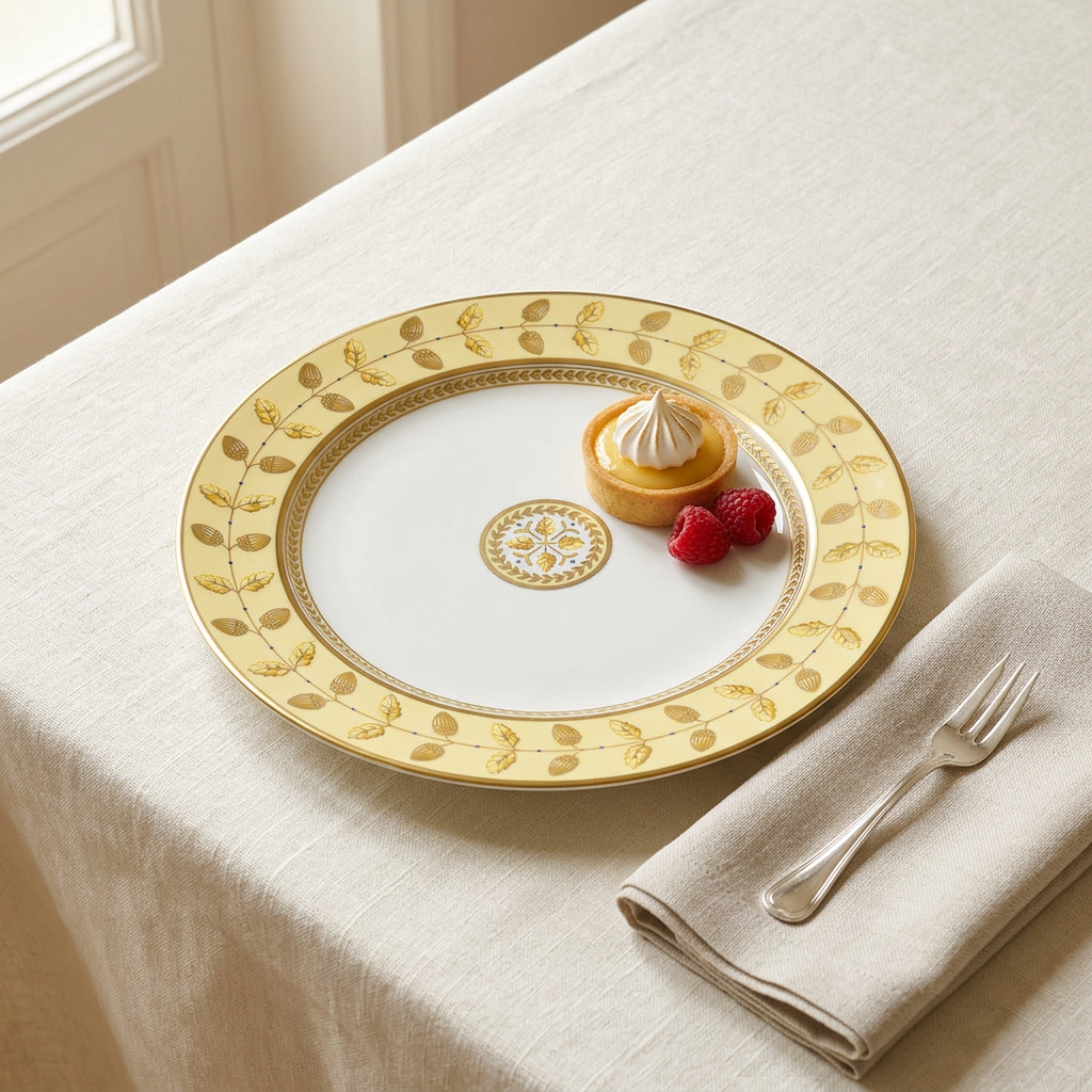 Ambientada Constance Jaune Salad Dessert Plate