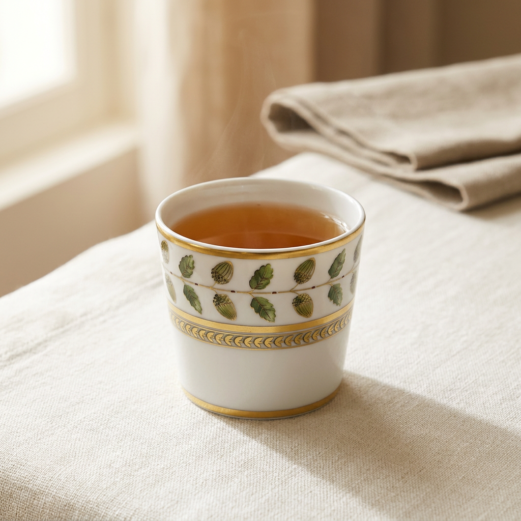 Ambientada Constance Small Tumbler con té servido