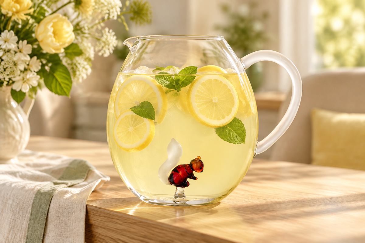 Animal Farm - Pitcher Squirrel ambientado con limonada