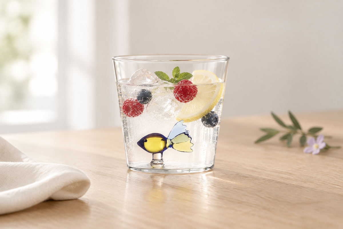 Animal Farm - Tumbler Coloured Fish en una escena sutil y elegante