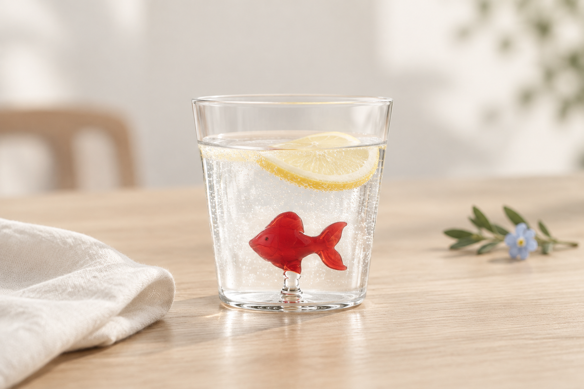 Animal Farm - Tumbler Red Fish en una escena sutil y elegante