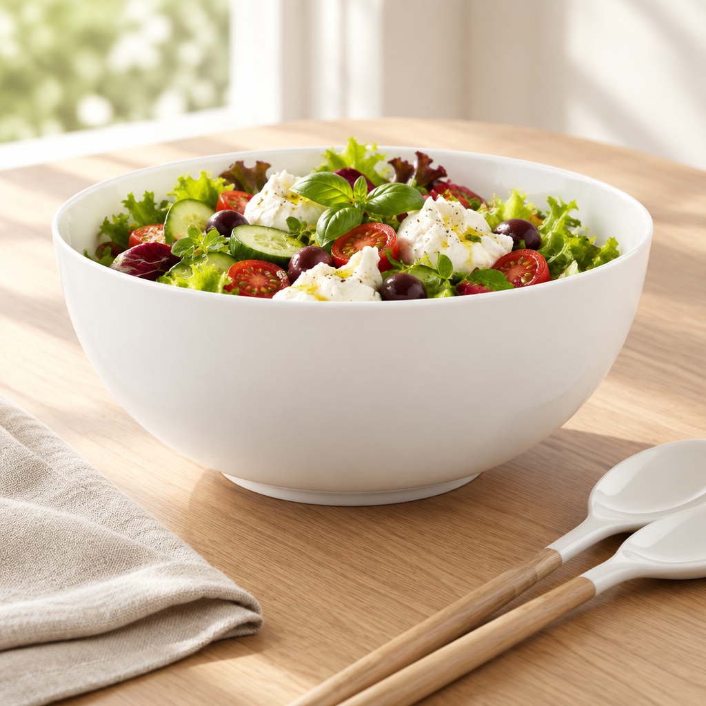 Anmut Salad Bowl Medium ambientada con ensalada fresca